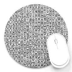 Abstract Knots Background Design Pattern Round Mousepads by Simbadda