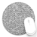 Abstract Knots Background Design Pattern Round Mousepads Front