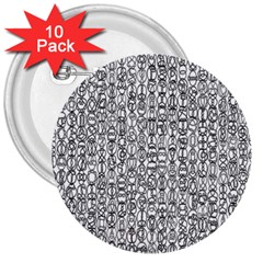 Abstract Knots Background Design Pattern 3  Buttons (10 Pack)  by Simbadda