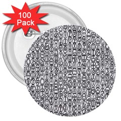 Abstract Knots Background Design Pattern 3  Buttons (100 Pack)  by Simbadda