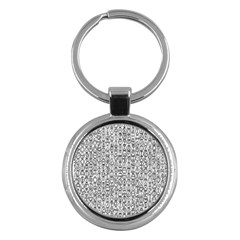 Abstract Knots Background Design Pattern Key Chains (round)  by Simbadda