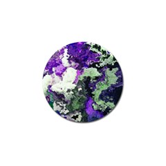 Background Abstract With Green And Purple Hues Golf Ball Marker by Simbadda