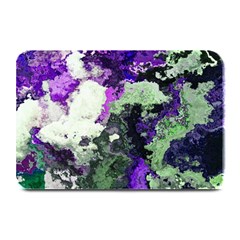 Background Abstract With Green And Purple Hues Plate Mats by Simbadda