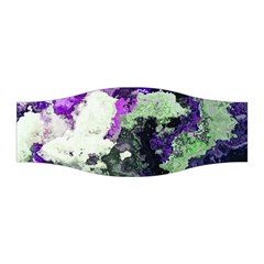 Background Abstract With Green And Purple Hues Stretchable Headband by Simbadda