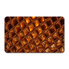 Caramel Honeycomb An Abstract Image Magnet (rectangular) by Simbadda