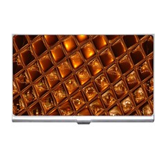 Caramel Honeycomb An Abstract Image Business Card Holders by Simbadda