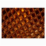 Caramel Honeycomb An Abstract Image Large Glasses Cloth Front