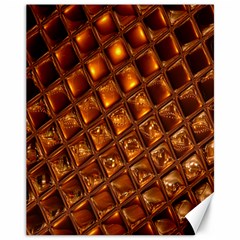 Caramel Honeycomb An Abstract Image Canvas 11  X 14   by Simbadda