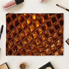 Caramel Honeycomb An Abstract Image Cosmetic Bag (xl) by Simbadda