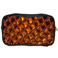 Caramel Honeycomb An Abstract Image Toiletries Bags by Simbadda