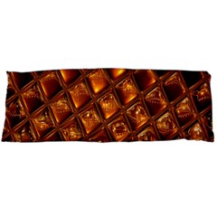 Caramel Honeycomb An Abstract Image Body Pillow Case (dakimakura) by Simbadda