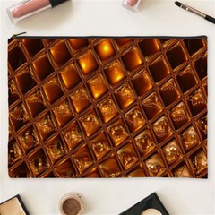 Caramel Honeycomb An Abstract Image Cosmetic Bag (xxxl)  by Simbadda