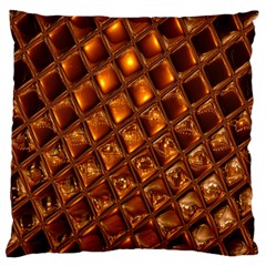 Caramel Honeycomb An Abstract Image Standard Flano Cushion Case (one Side) by Simbadda