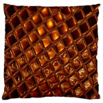 Caramel Honeycomb An Abstract Image Standard Flano Cushion Case (Two Sides) Front