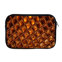 Caramel Honeycomb An Abstract Image Apple Macbook Pro 17  Zipper Case by Simbadda