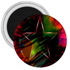 Colorful Background Star 3  Magnets by Simbadda