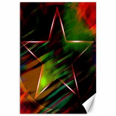 Colorful Background Star Canvas 12  X 18   by Simbadda