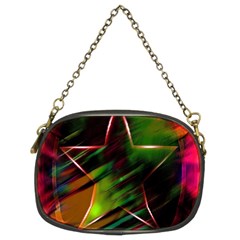 Colorful Background Star Chain Purses (two Sides)  by Simbadda