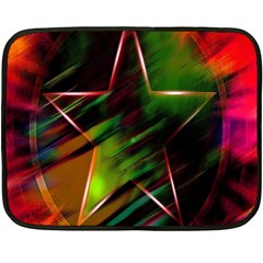 Colorful Background Star Fleece Blanket (mini) by Simbadda