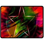 Colorful Background Star Fleece Blanket (Large)  80 x60  Blanket Front