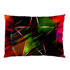 Colorful Background Star Pillow Case (two Sides) by Simbadda