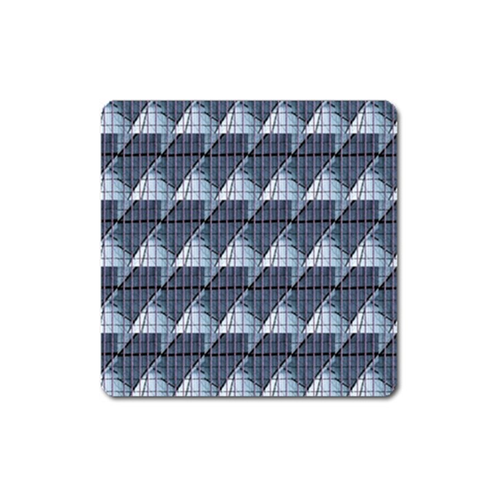 Snow Peak Abstract Blue Wallpaper Square Magnet