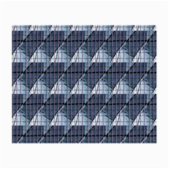 Snow Peak Abstract Blue Wallpaper Small Glasses Cloth by Simbadda