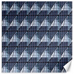 Snow Peak Abstract Blue Wallpaper Canvas 12  X 12   by Simbadda