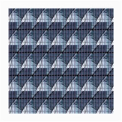 Snow Peak Abstract Blue Wallpaper Medium Glasses Cloth by Simbadda