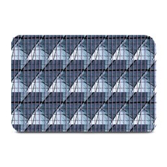 Snow Peak Abstract Blue Wallpaper Plate Mats by Simbadda