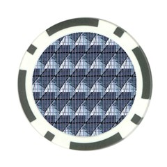 Snow Peak Abstract Blue Wallpaper Poker Chip Card Guard by Simbadda