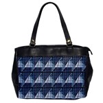 Snow Peak Abstract Blue Wallpaper Office Handbags Front