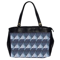 Snow Peak Abstract Blue Wallpaper Office Handbags (2 Sides)  by Simbadda