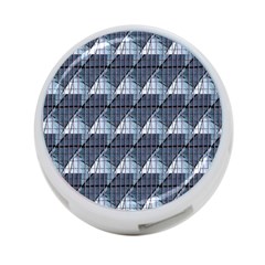 Snow Peak Abstract Blue Wallpaper 4-port Usb Hub (two Sides)  by Simbadda