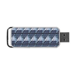 Snow Peak Abstract Blue Wallpaper Portable Usb Flash (two Sides) by Simbadda