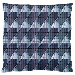 Snow Peak Abstract Blue Wallpaper Large Flano Cushion Case (two Sides)