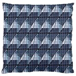 Snow Peak Abstract Blue Wallpaper Large Flano Cushion Case (Two Sides) Front