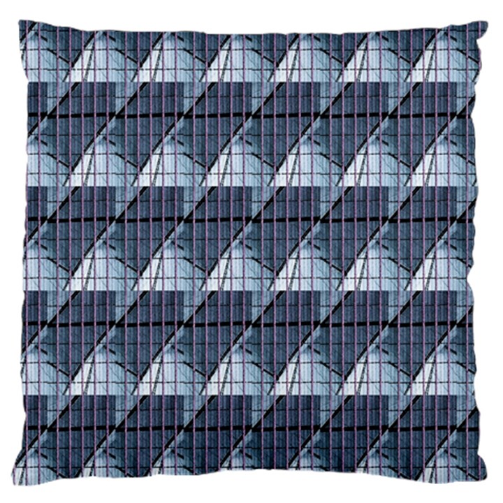 Snow Peak Abstract Blue Wallpaper Large Flano Cushion Case (Two Sides)