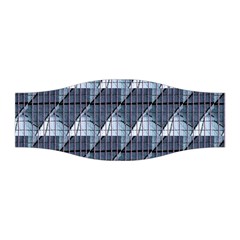 Snow Peak Abstract Blue Wallpaper Stretchable Headband by Simbadda