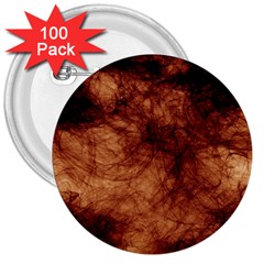 Abstract Brown Smoke 3  Buttons (100 Pack)  by Simbadda