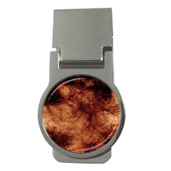 Abstract Brown Smoke Money Clips (round) 