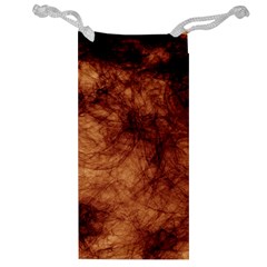 Abstract Brown Smoke Jewelry Bag by Simbadda