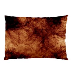 Abstract Brown Smoke Pillow Case by Simbadda