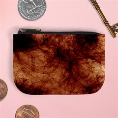 Abstract Brown Smoke Mini Coin Purses by Simbadda