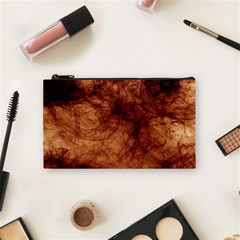 Abstract Brown Smoke Cosmetic Bag (small)  by Simbadda