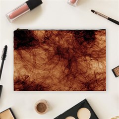 Abstract Brown Smoke Cosmetic Bag (large)  by Simbadda