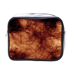 Abstract Brown Smoke Mini Toiletries Bags by Simbadda