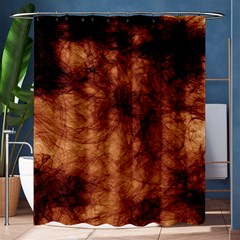 Abstract Brown Smoke Shower Curtain 60  X 72  (medium)  by Simbadda