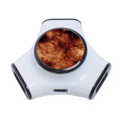 Abstract Brown Smoke 3-port Usb Hub by Simbadda