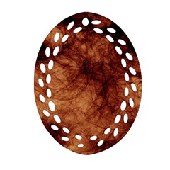 Abstract Brown Smoke Ornament (oval Filigree) by Simbadda